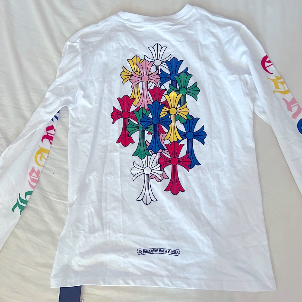 Graphic long sleeve T shirt